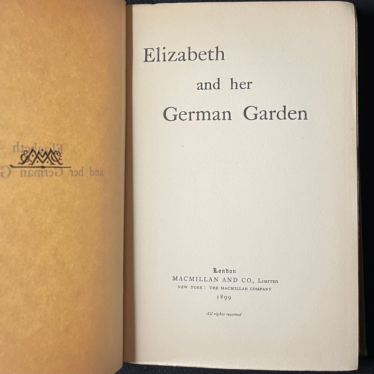 Elizabeth and her German Garden. Elizabeth Von Arnim