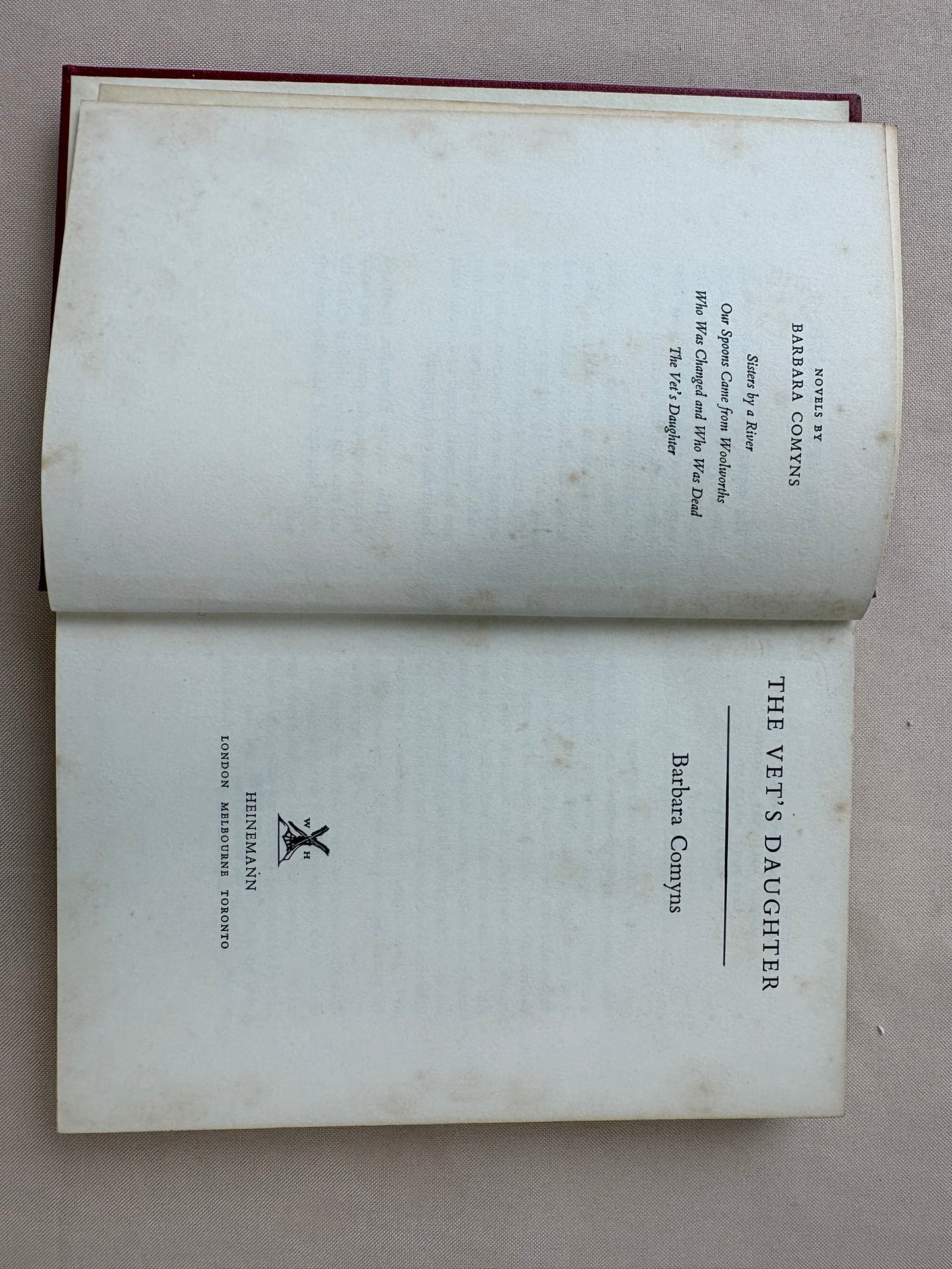 Comyns Barbara.            Sisters by a River.                   First Edition.         SOLD